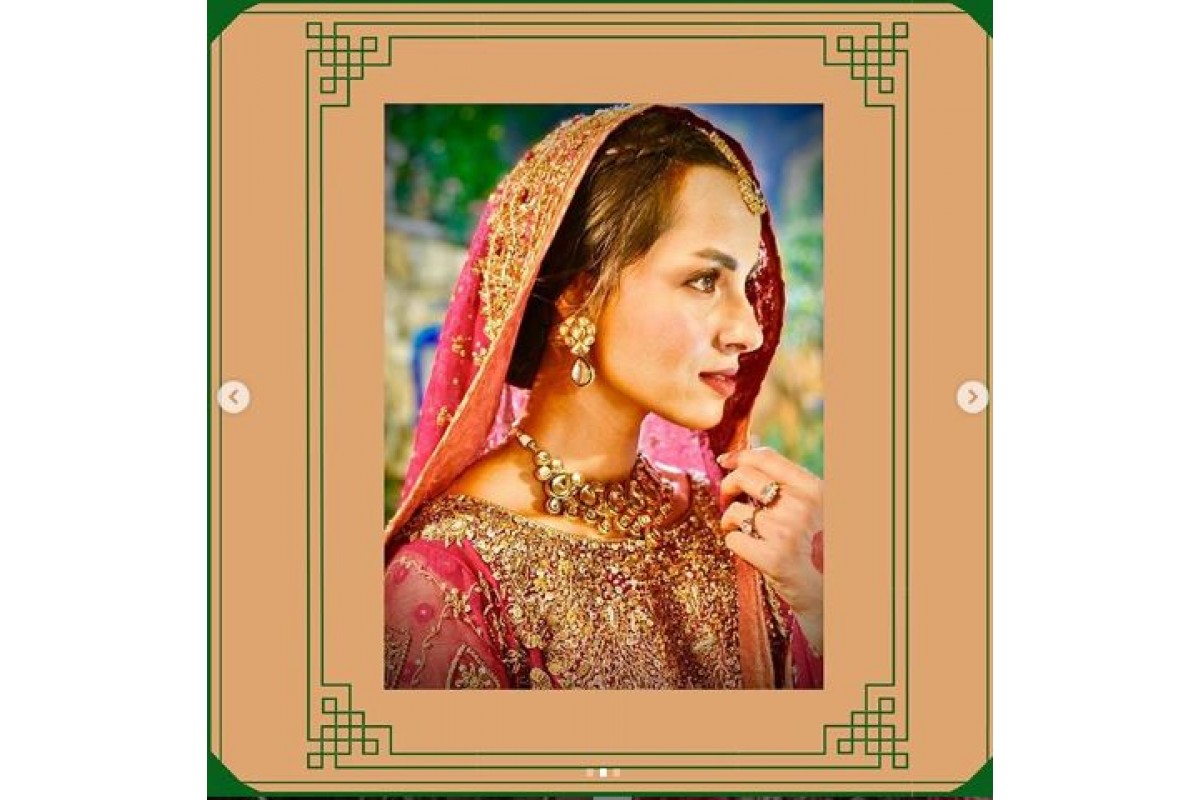 Nimra Khan looks like a dream in our elegant Kundan Petals Set.