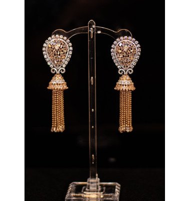 Rose Gold tassel earrings